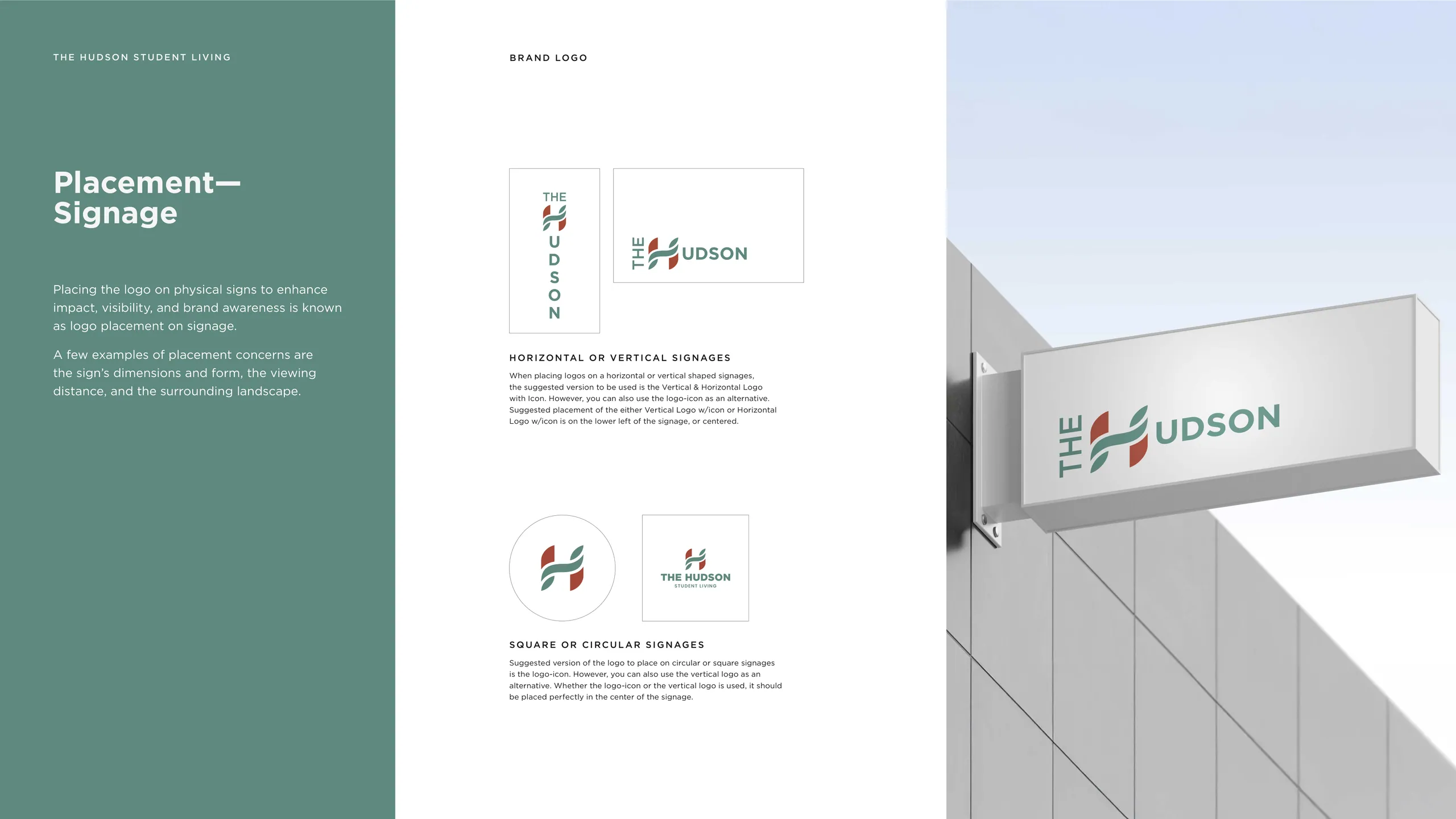 The Hudson Student Living brand identity 2